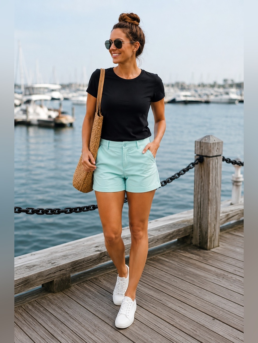 Under Armour Mint Green Casual Bermuda Shorts